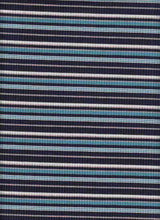 Load image into Gallery viewer, KNT-2200-3375 C35 NAVY/JADE RIB STRIPES KNITS
