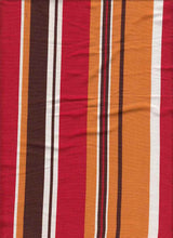Load image into Gallery viewer, D2052-ST50268 C28 PUMPKN/BROWN/RED BRUSH PRINT STRIPES COZY FABRICS DTY
