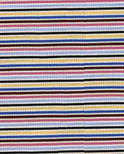 Load image into Gallery viewer, KNT-2500-50479 C13 IVRY/BLK/WINE RIB STRIPES KNITS
