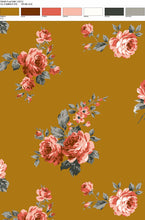 Load image into Gallery viewer, P2243-FL50040 C12 MUST/CORAL RIB PRINT FLORAL
