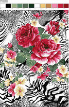 Load image into Gallery viewer, D2052-AF50972 C1 WHITE/FUCHSIA BRUSH PRINT
