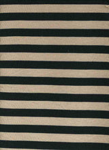 Load image into Gallery viewer, KNT-1838 BLACK/STONE RIB STRIPES KNITS
