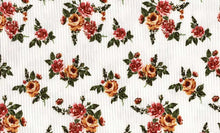 Load image into Gallery viewer, P2243-FL50747 C6 IVORY/RUST RIB PRINT FLORAL
