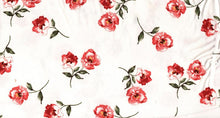 Load image into Gallery viewer, D2052-FL50768 C8 IVORY/PINK BRUSH PRINT FLOWERS COZY FABRICS DTY
