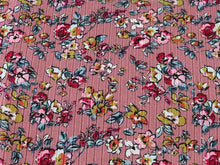 Load image into Gallery viewer, P3032-FL51300-Y C7 MAUVE/RED RIB PRINT FLORAL
