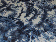 Load image into Gallery viewer, TD2376-055 WHITE/NAVY TIE DYE FRENCH TERRY
