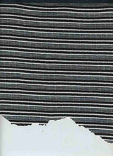 Load image into Gallery viewer, KNT-1843 BLACK/IVORY RIB STRIPES KNITS
