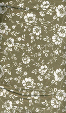 Load image into Gallery viewer, D2052-FL51459 C5 OLIVE/WHT BRUSH PRINT FLOWERS DTY

