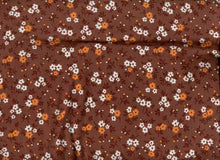 Load image into Gallery viewer, D2052-FL51476 C6 BROWN/RUST BRUSH PRINT FLOWERS DTY
