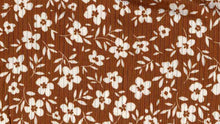 Load image into Gallery viewer, P2243-FL51483-Y C9 MOCHA/IVORY PRINTED RIB KNIT FLORAL
