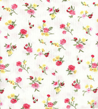 Load image into Gallery viewer, P2243-FL51600-Y C1 IVORY/PINK PRINTED RIB KNIT FLORAL
