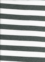 Load image into Gallery viewer, KNT-1368 H.GREY/IVORY JERSEY STRIPES POLY RAYON SPANDEX
