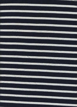 Load image into Gallery viewer, KNT-1946 NAVY/IVORY RIB STRIPES KNITS
