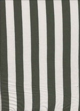 Load image into Gallery viewer, KNT-1548 OLIVE/IVORY JERSEY STRIPES RAYON SPANDEX
