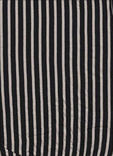 Load image into Gallery viewer, KNT-1550 BLACK/STONE JERSEY STRIPES RAYON SPANDEX KNITS
