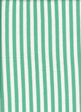 Load image into Gallery viewer, KNT-1547 MINT/IVORY JERSEY STRIPES RAYON SPANDEX
