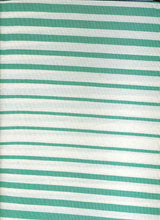 Load image into Gallery viewer, KNT-1383 IVORY/MINT JERSEY STRIPES RAYON SPANDEX
