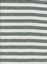 Load image into Gallery viewer, KNT-1838 IVORY/H.GREY RIB STRIPES KNITS
